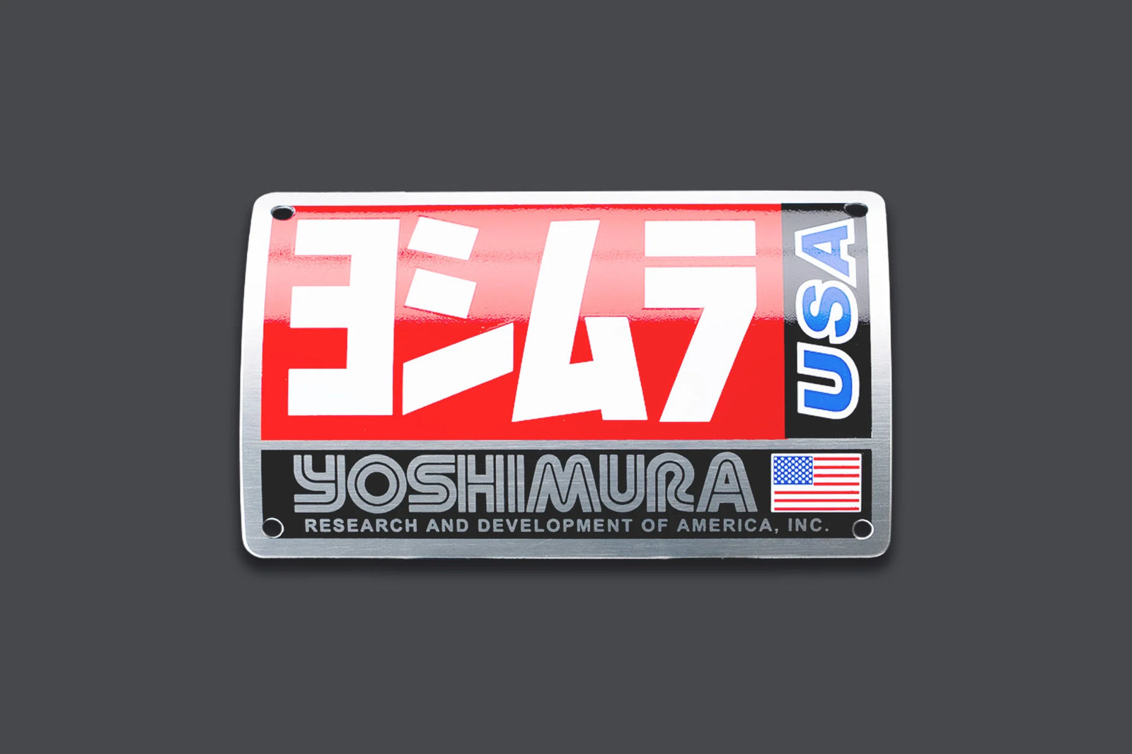 Yoshimura MUFFLER NAME BADGE RS3 OVAL (Square USA)