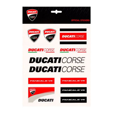 Ducati Corse Official Panigale V4 Crest Shield Logo Large Sticker Decal Kit