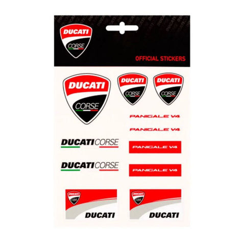 Ducati Corse Official Panigale V4 Crest Shield Logo Sticker Decal Kit