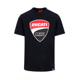 Ducati Corse Crest Logo Official MotoGP Race Team T-Shirt - Black