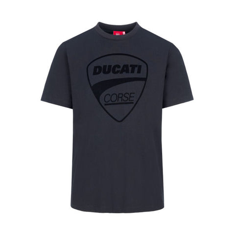 Ducati Corse Logo Tonal Official MotoGP Race Team T-Shirt - Black