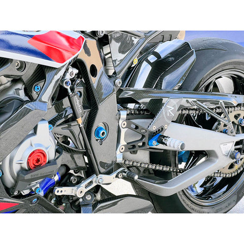 LighTech R Series Blue Adjustable Rear Sets for BMW S1000RR M1000RR K67