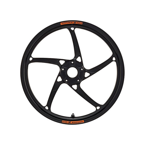 OZ Racing Piega R Forged Aluminum Wheel Set Anodized Black for Yamaha R1 / R1S / R1M